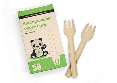 Paper cutlery with box packaging